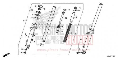 FRONT FORK CB500FAD de 2013
